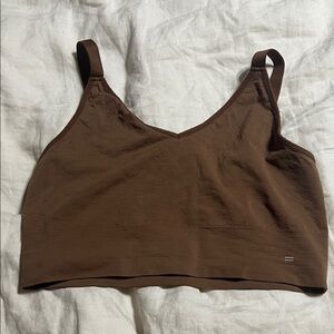 Branwyn merino Women's Brown busty bra